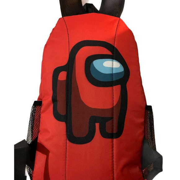 Among Us Kids Red Backpack - Picture 3 of 6